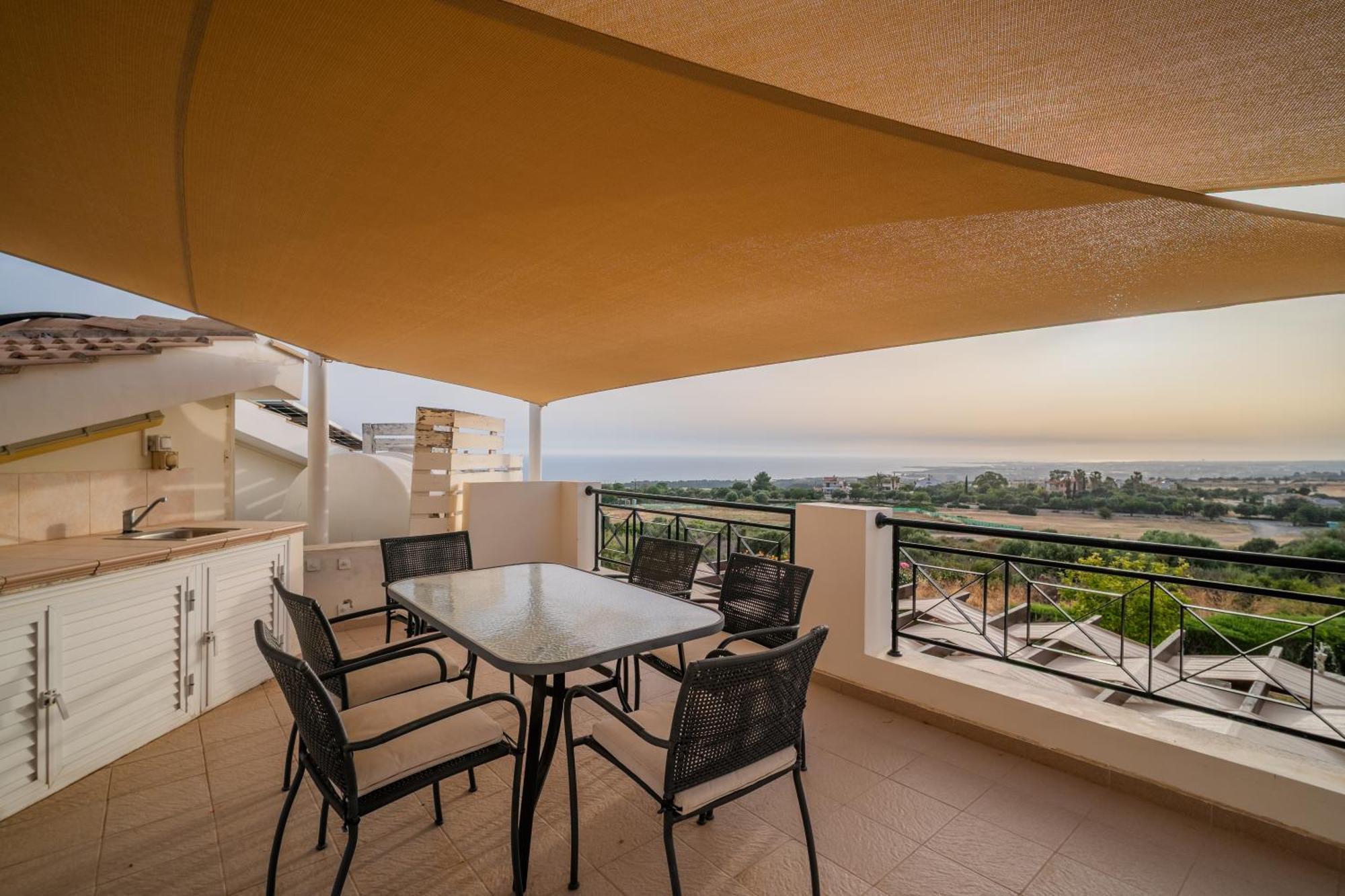 Villa Panorama - Stunning Views In Villa With Hot Tub, Pool, Garden Куклия Екстериор снимка