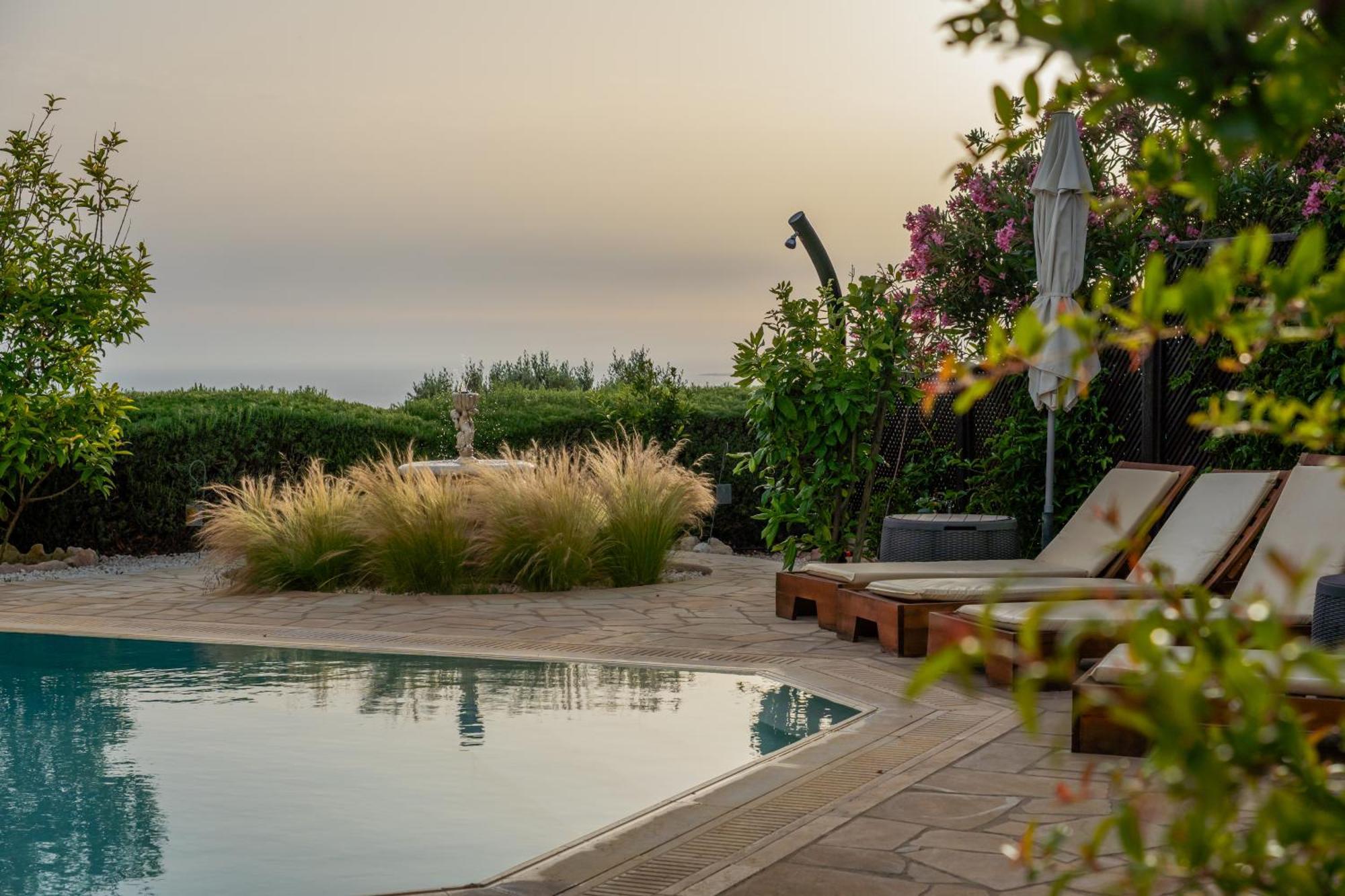 Villa Panorama - Stunning Views In Villa With Hot Tub, Pool, Garden Куклия Екстериор снимка